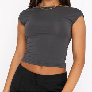 White Fox Boutique | Double Life Tee | Blue | Size S